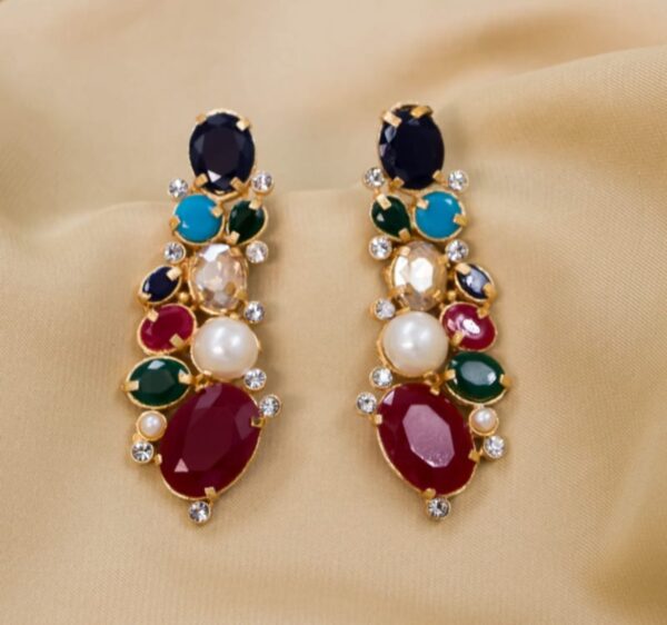 oval drop earrings