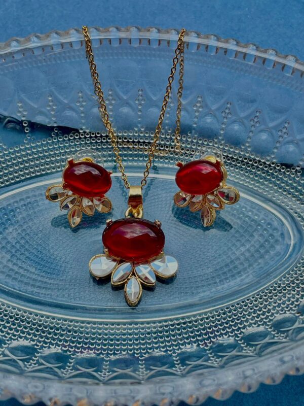 Red Set Kundan